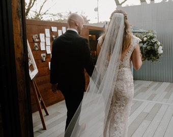 A Champagne Veil For Our Gorgeous Real Bride Rachel