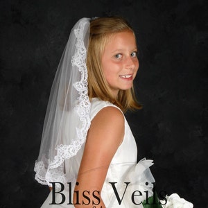 Lace Communion Veil - Fast Shipping!