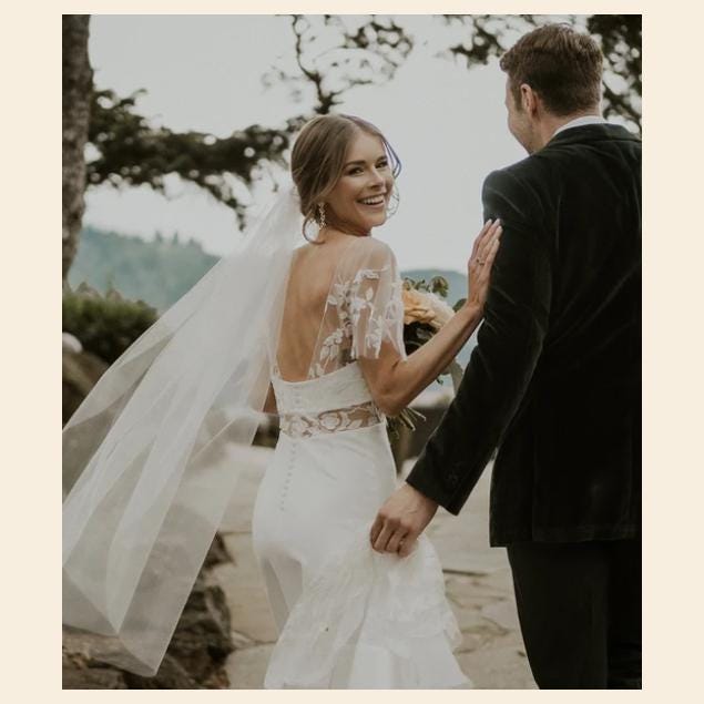 Bliss Veils Handmade Simple One Tier Veil Lightweight Sheer Wedding Veil, One Tier Soft Tulle Veil  main image 2