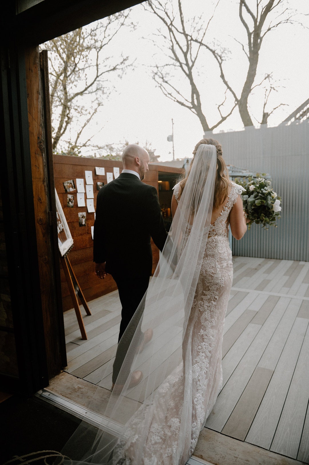 A Champagne Veil For Our Gorgeous Real Bride Rachel