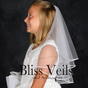 Pearl First Communion Veil image 3