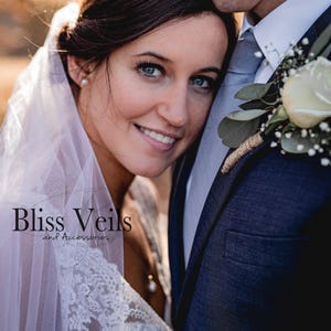 waist length wedding veil minimalist style