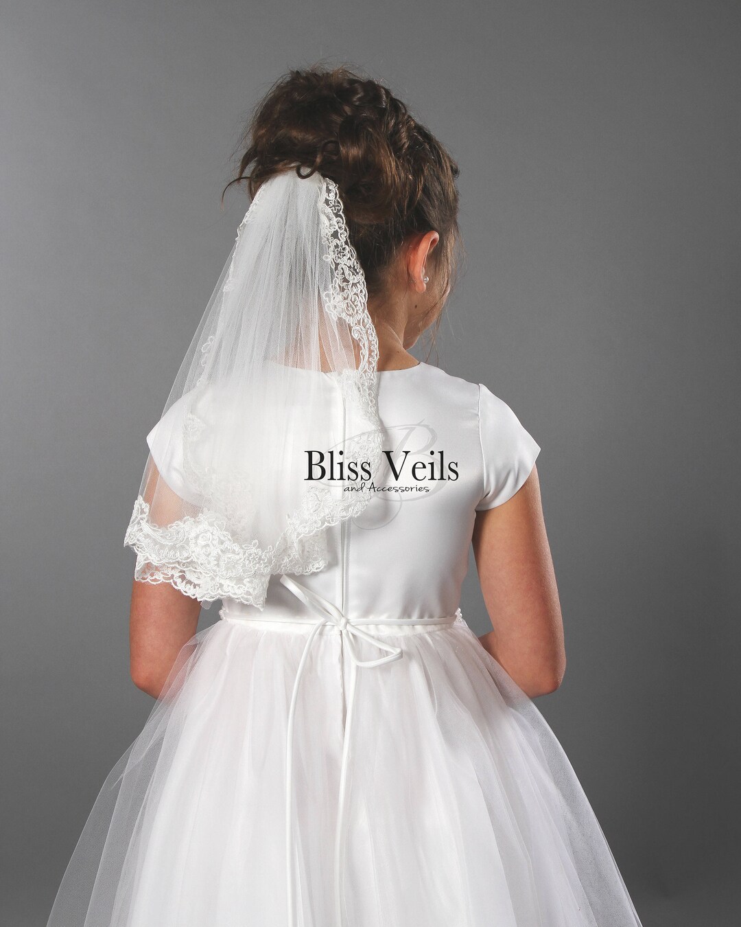 Lace Edge Communion Veil Fast Shipping Etsy