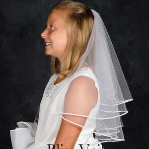 Pearl First Communion Veil image 10