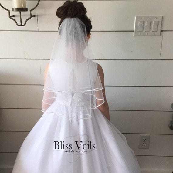 Pearl First Communion Veil