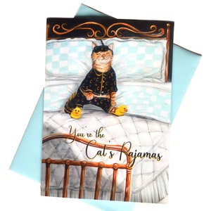 Vous êtes le pyjama des chats ! Carte de Saint-Valentin - Carte de voeux romantique et attentionnée