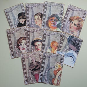 OH, PARIS ! Cartes postales plates pour journalisation, lot 1, Paris, Tour Eiffel, articles éphémères liés à la mode, carnets de bord et albums de scrapbooking pour dames de style Art déco