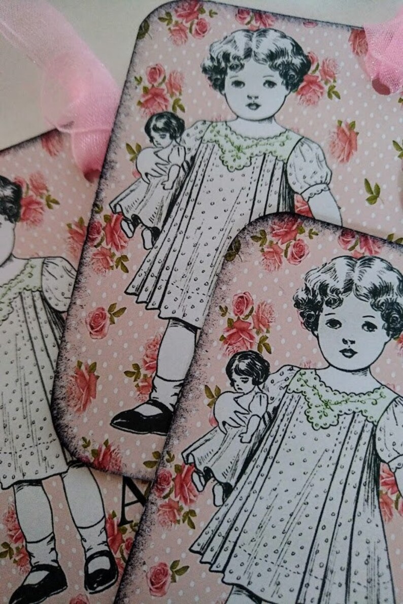 Personalised Party ware Girl/'s party PARTY BAG TAGS Party bag labels Place setting cardstags