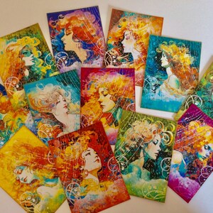 IMAGINAL Journal cards - Celestial themed cards - Space - Other worldly - Ethereal ephemera - Astral - Mystical and cosmic - Junk Journals