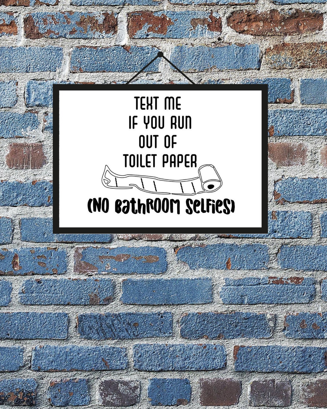 Funny Bathroom Sign | Out of Toilet Paper Printable (PDF, PNG, JPG) - Etsy