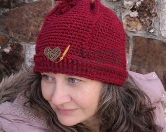Melt the Ice | 1940s Crochet Beanie Pattern | Handmade Crochet Beanie | Resistance Style Hat | Physical Hat | Free Shipping