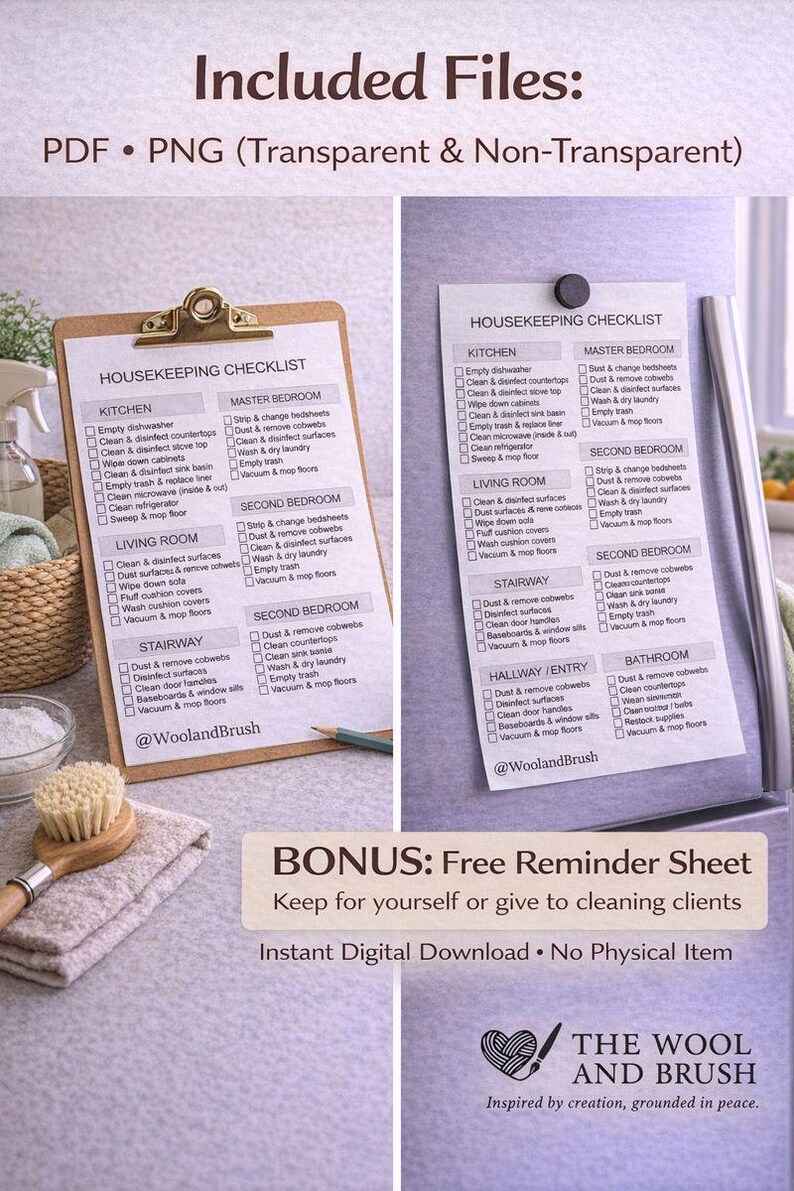Shop Housekeeping Checklist.pdf Housekeeping Checklist Printable | Fillable Cleaning Routine (digital ...