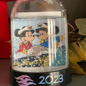 Personalized snow globe, fish extender gifts, winter gifts, disney cruise