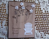 Retirement Card, Good Luck, Congratulations, Wicker Chair, Thinking of You, Retirement Message, 3 Dimensional, Greeting Card, Handmade