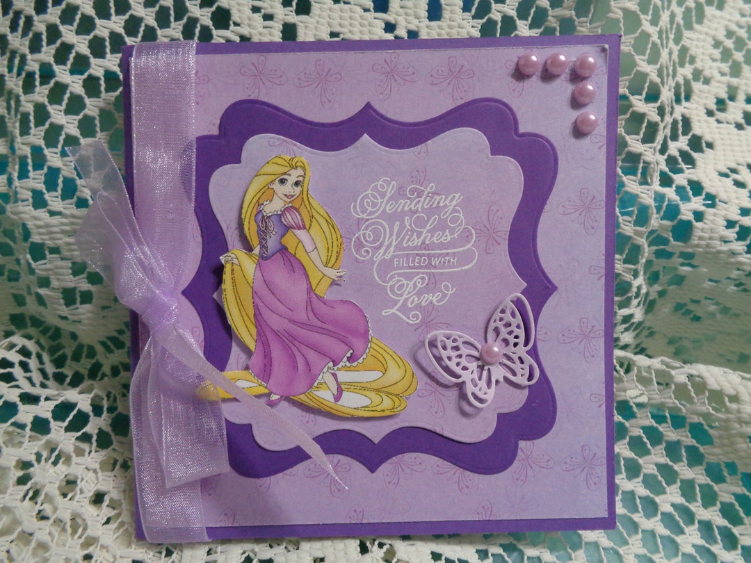 Disney Princess Birthday Card Rapunzel Happy Birthday 3 - Etsy