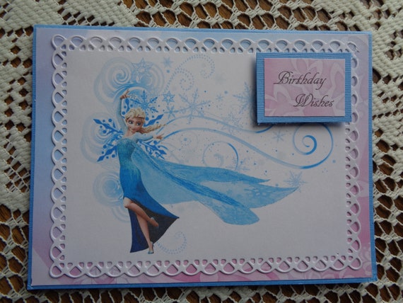 Geburtstagskarte Disney Gefroren Elsa Geburtstagswunsche Etsy