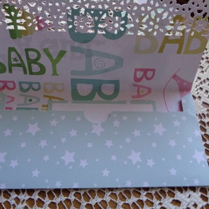 Baby Shower Money Envelope, Gift Envelope, New Baby, Baby Girl, 3 ...