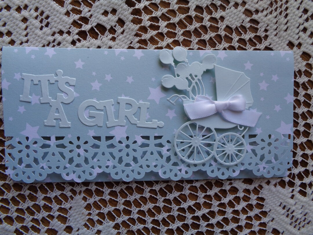 Baby Shower Money Envelope, Gift Envelope, New Baby, Baby Girl, 3 ...