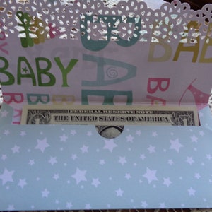 Baby Shower Money Envelope, Gift Envelope, New Baby, Baby Girl, 3 ...