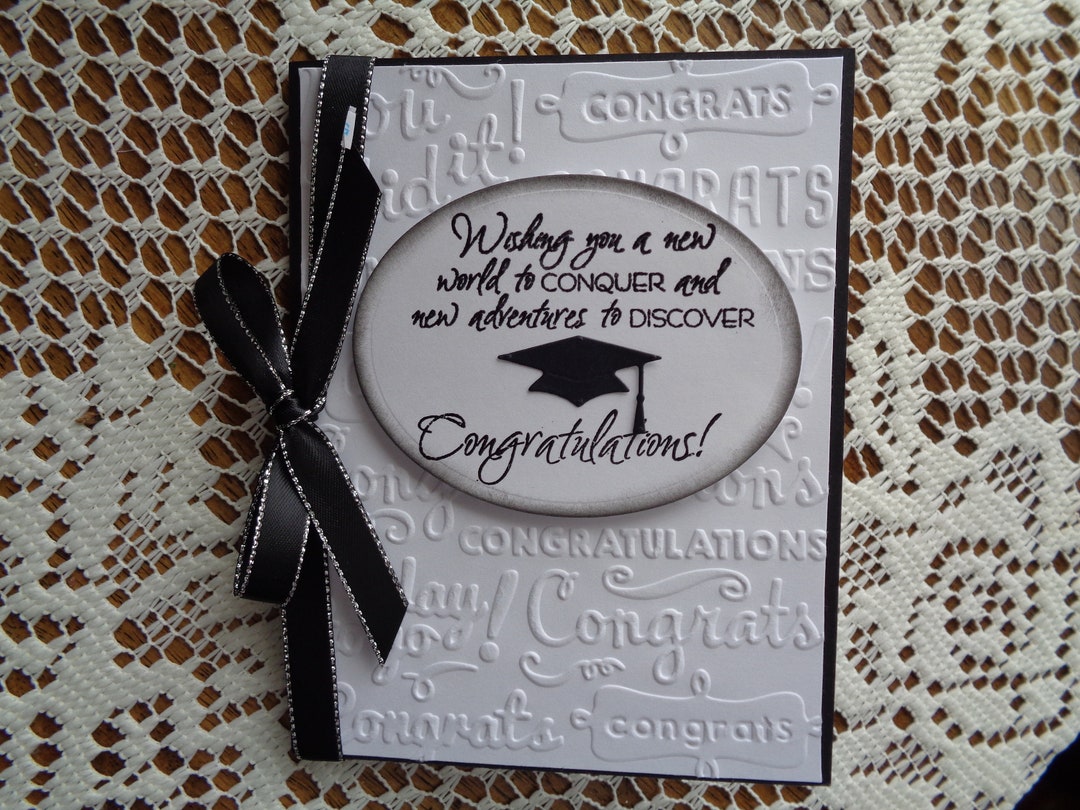 Graduation Card Congratulations From High School From - Etsy