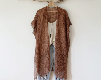 Kimono, FLEURI , bohemian kimono, floral