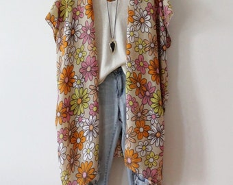 Kimono, THAT 70'S SHOW , Kimono , cover-up, beachwear, boho, boho, floral