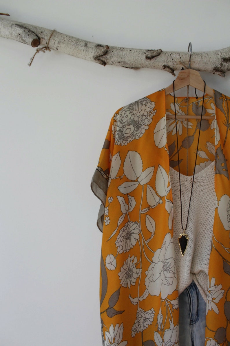 Kimono, SPRING GARDEN , bohemian kimono, floral image 4