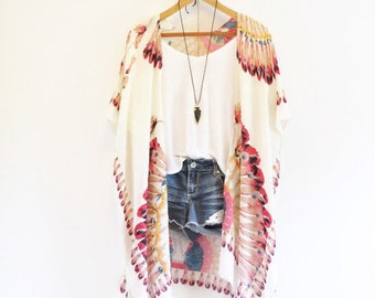 Kimono, SUMMER OF LOVE, bohemian, bohemian, cardigan, flowy, cover up