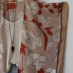 Kimono, FALL GARDEN , bohemian kimono, floral image 6