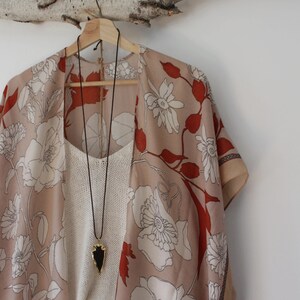 Kimono, FALL GARDEN , bohemian kimono, floral image 7