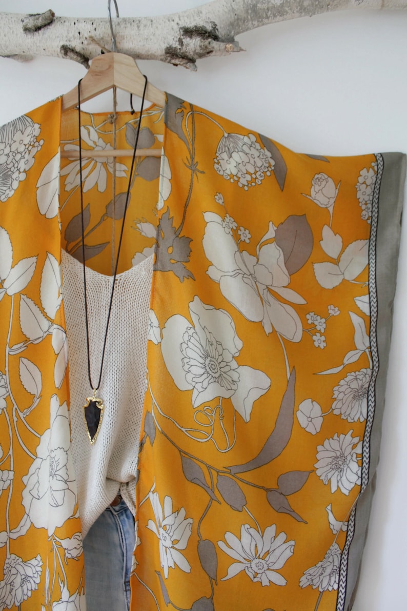 Kimono, SPRING GARDEN , bohemian kimono, floral image 6