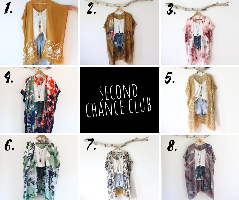 KIMONO, Second chance club , Kimonos with defects, Cover-up, beachwea…