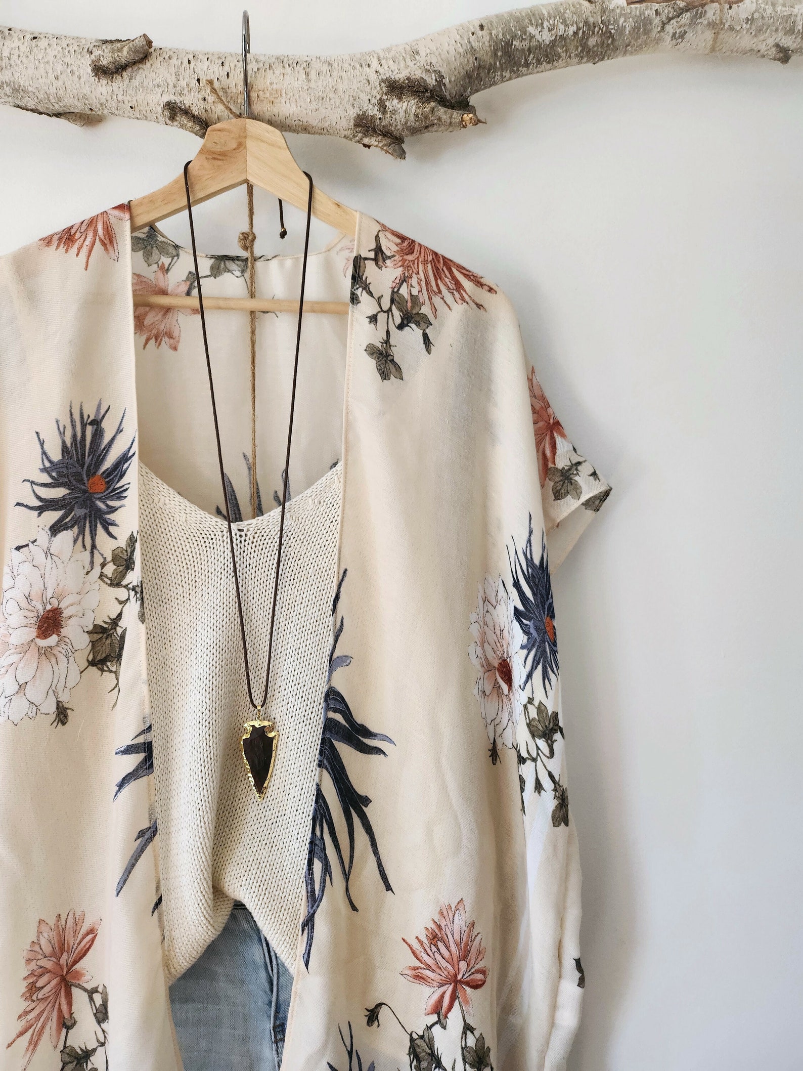 Desert Bloom Boho Kimono