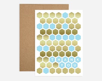 Honeycomb Thank You Greeting Card