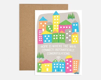 Wi-Fi New Home Greeting Card