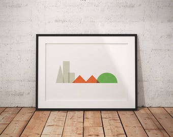 Minimalist San Francisco Art Print