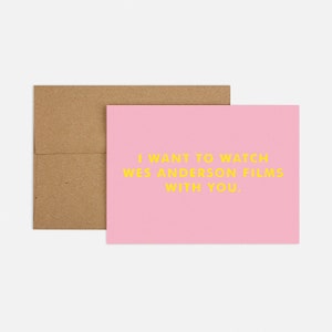 Wes Anderson Greeting Card