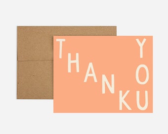 Thank You Jumble Greeting Card