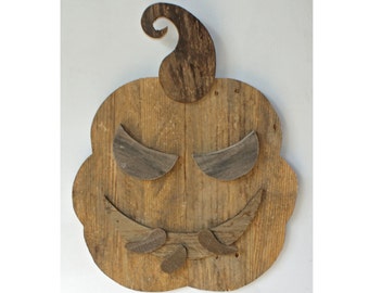 Halloween Pumpkin - Reclaimed Wood