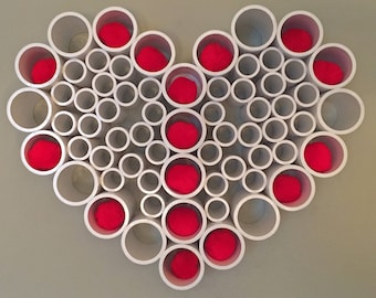 Valentine's Day PVC Heart Wreath