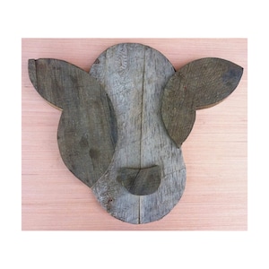 Reclaimed Pallet Wood Wall Art - Cow