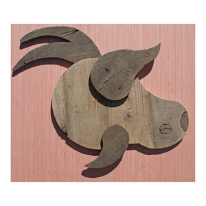 Reclaimed Pallet Wood Wall Art - Billy Goat