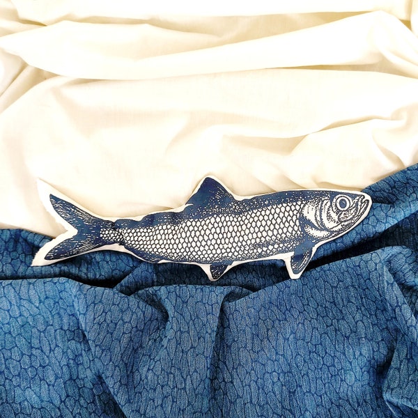 fish heat pack - microwaveable - lentils pillow