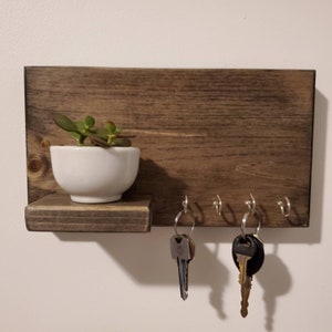 Minimalist Key Holder with Shelf
