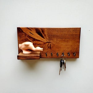 Minimalist Key Holder with Shelf
