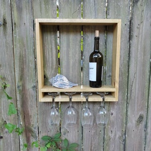 Wall Hung Wine Rack, Wine Shelf
