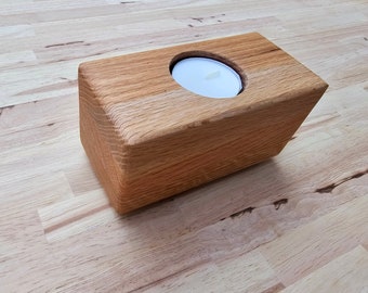 Oak Tealight Candleholder | Minimalist Tealight Candleholder