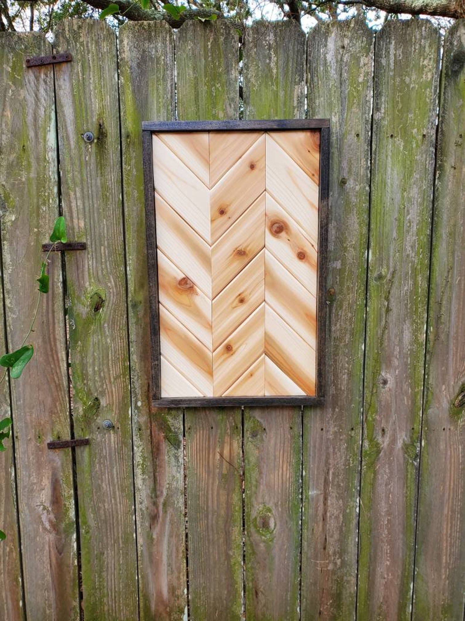 Cedar Wall Art Wood Wall Art Rustic Wall Art Chevron Wall Etsy