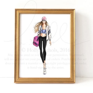 Break a Sweat (Fashion Illustration Print)