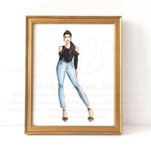 Mia Fashion Illustration Print image 1